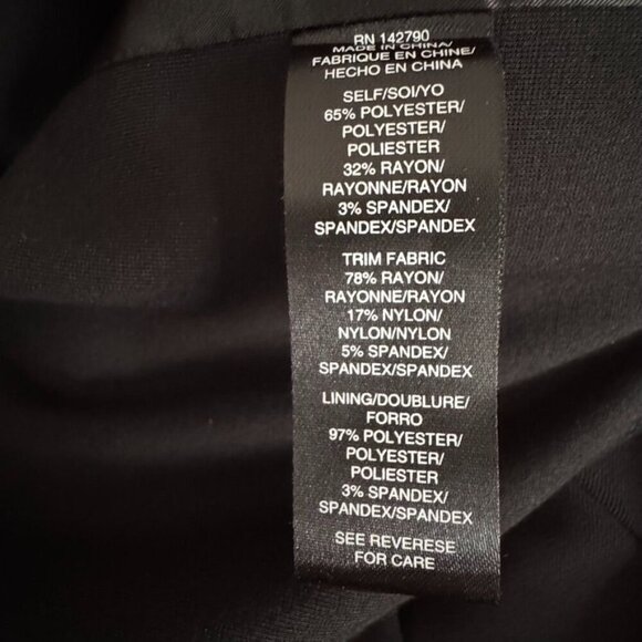 Vertigo Collection Rush Black Double Breasted Notch Collar Blazer Size 12 - Picture 11 of 11